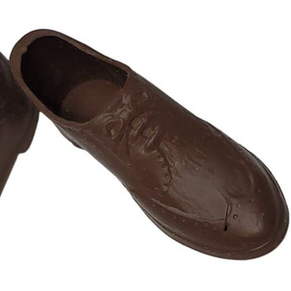 2 Pair of Mattel's Ken 1959 Vintage Brown Dress Shoes - Picture 3 of 9
